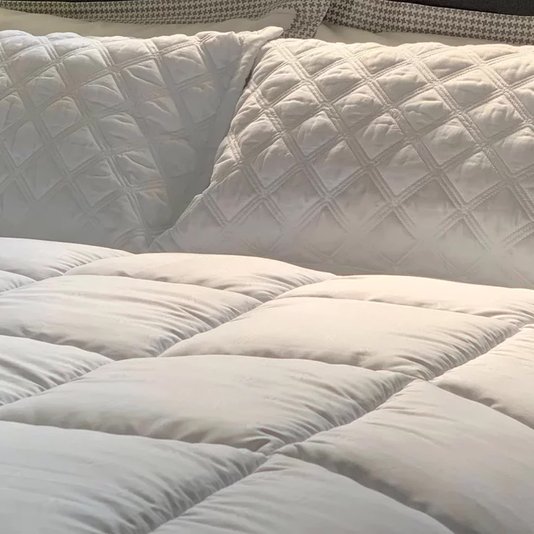 Duvet Solteiro em Microfibra 100% Poliéster By The Bed Branco 1,60 x 2,20 m