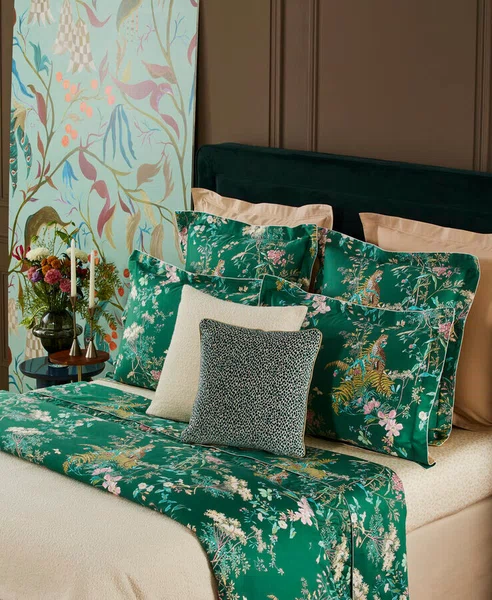 Capa para Duvet Super King Contes 300 Fios Yves Delorme Paris 280cm x 240cm