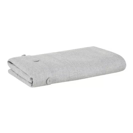 Capa para Edredom Queen Lavi Buddemeyer Luxus Cinza 2,60 x 2,40 m