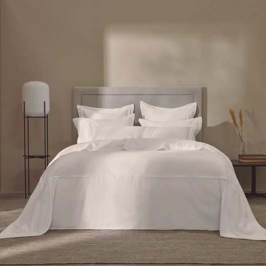 Capa Para Edredom Solteiro Vercelli 300 Fios Trussardi Branco 1,80 x 2,70 m