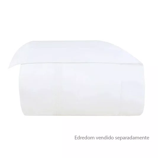 Capa para Edredom Super King Altesse 500 Fios Buddemeyer Luxus Branco 2,90 x 2,60 m