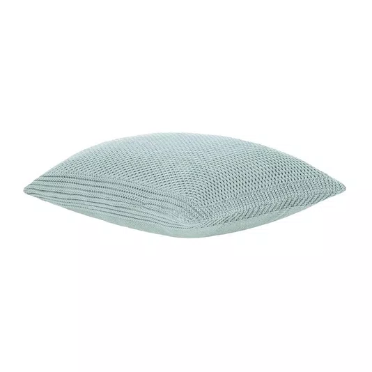 Capa para Travesseiro Tricot Turim Buddemeyer Luxus Verde Claro 50 x 70 cm