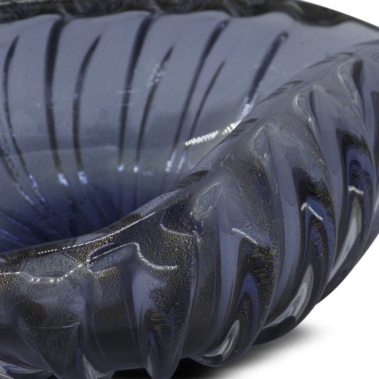 Centro de Mesa Di Murano Noite com Ouro 24K 26,5 x 17,5 x 9,8 cm
