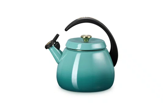 Chaleira com Apito Clochê Le Creuset Bleu Riviera 2,1 Litros