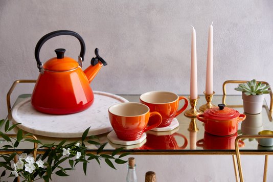 Chaleira com Apito Kone Le Creuset Laranja 1,6 Litros