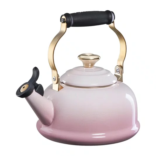 Chaleira com Apito Tradicional Le Creuset Shell Pink