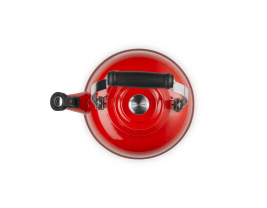 Chaleira com Apito Tradicional Pegador Inox Le Creuset Vermelho 1,6 Litros