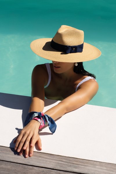Chapeu Martini Trussardi Palha 42cm