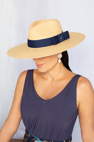 Chapeu Martini Trussardi Palha 42cm