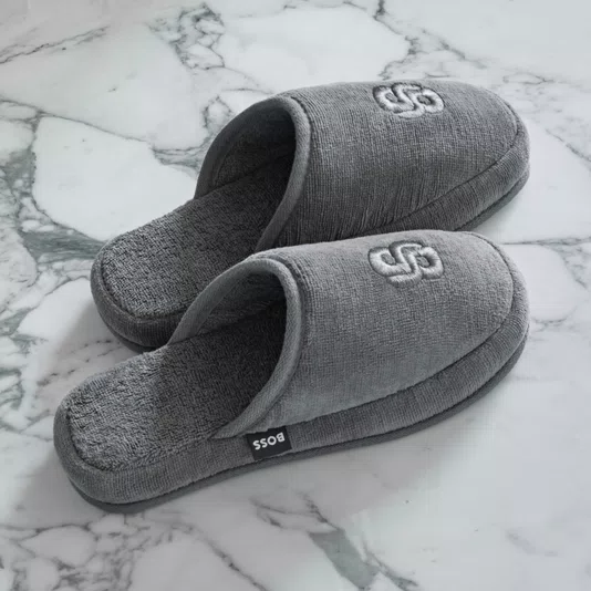 Chinelo de Quarto Double B Boss Home Carvão 36-39