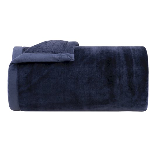 Cobertor Queen Astor Buddemeyer Luxus Azul 2,20 X 2,40 m