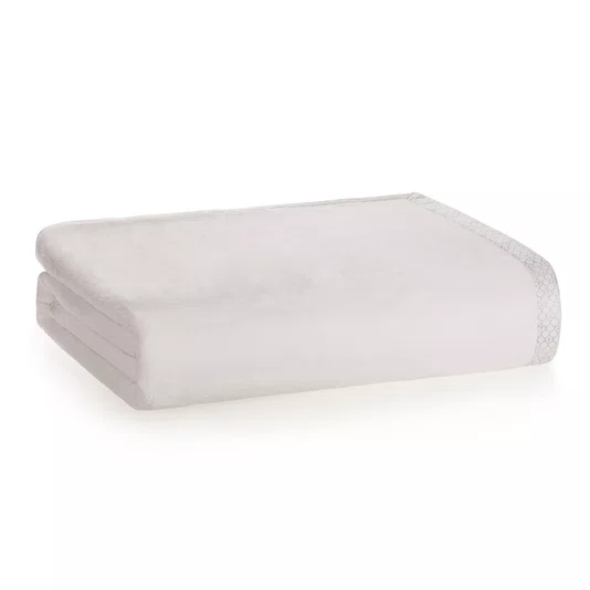 Cobertor Super King Piemontesi Trussardi Branco 2,40 x 2,90 m