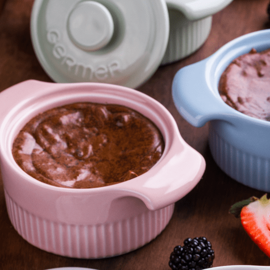 Cocotte de Porcelana 210ml Germer Rosa Fractal 10cm