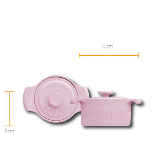 Cocotte de Porcelana 210ml Germer Rosa Fractal 10cm