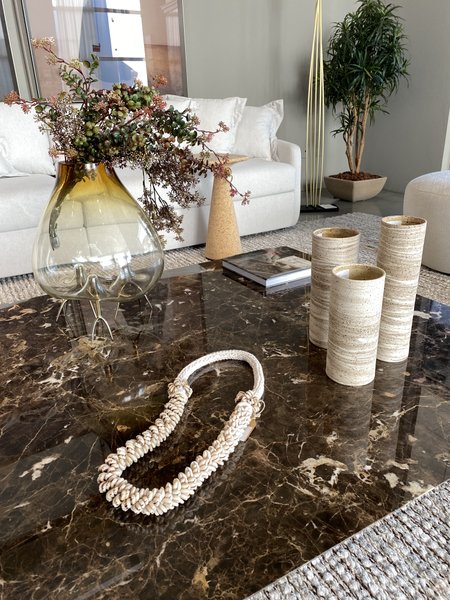 Colar de Mesa Buzio Conchas e Crochet Thay Thay