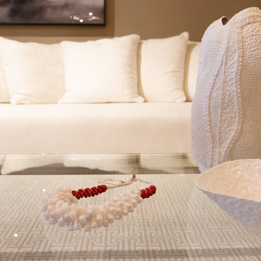 Colar de Mesa Conchas Semente Decor Thay Thay