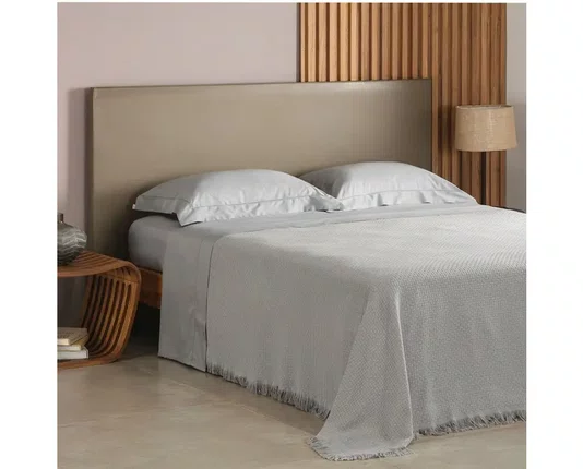 Colcha Casal Design Franja Buddemeyer Cinza