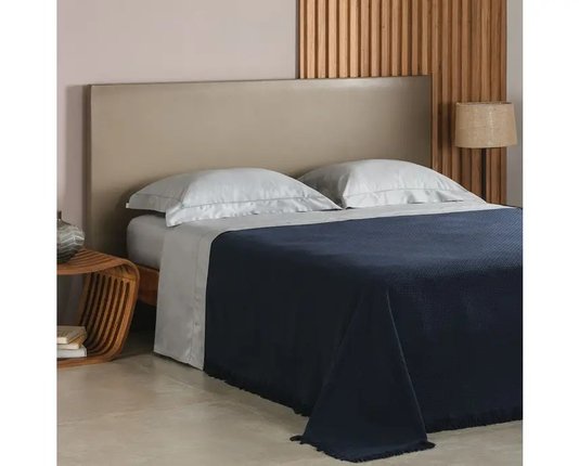 Colcha Casal In Design Franja Azul 100% Algodão Buddemeyer 2,30 x 2,50 m