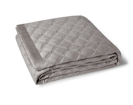 Colcha com Porta Travesseiro 59st By The Bed 300 Fios Casal Cinza