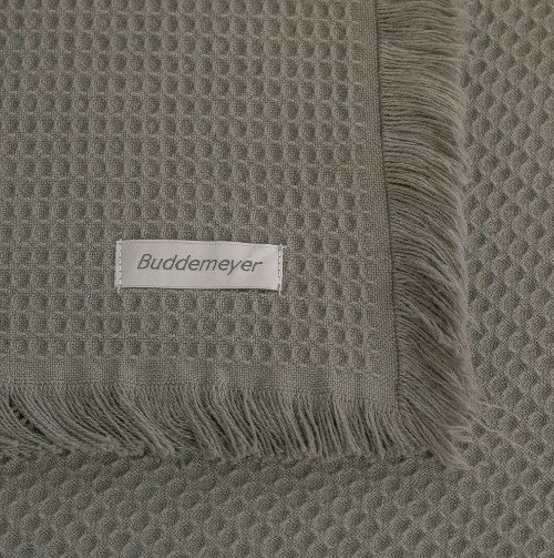Colcha Cotone com Franja King 100% Algodão Buddemeyer Luxus Verde