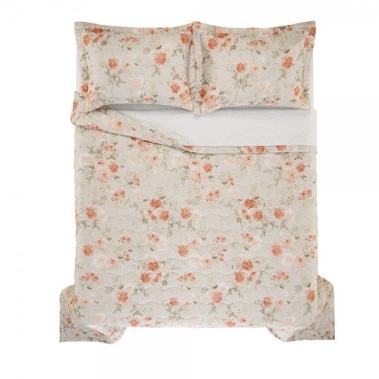 Colcha Queen Giardina 300 Fios Estampado Trussardi