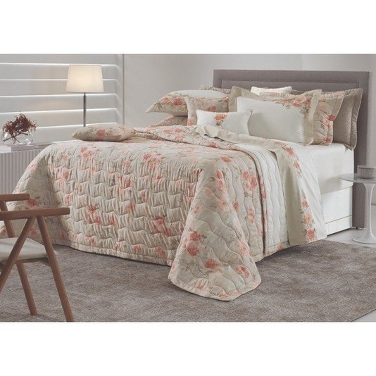 Colcha Queen Giardina 300 Fios Estampado Trussardi