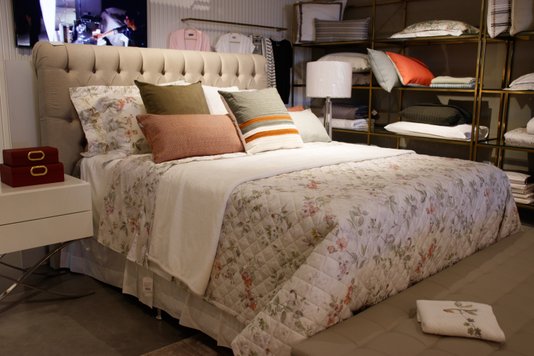 Colcha Queen Giardina 300 Fios Estampado Trussardi