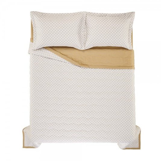 Colcha Queen Morello 300 Fios Estampado Trussardi 