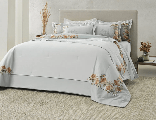 Colcha Super King Montartino Estampado 300Fios Trussardi 2,90X2,60 