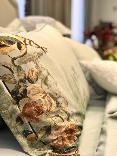 Colcha Super King Montartino Estampado 300Fios Trussardi 2,90X2,60 