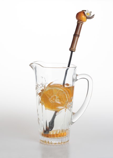 Colher Bailarina em Bambu Natural com Laranja Sweet Home Decor