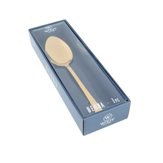 Colher De Aço Inox Para Servir Berna Wolff Dourado