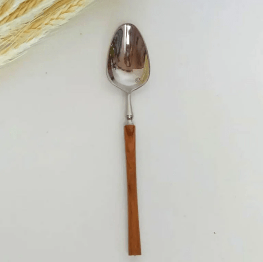 Colher de Café com Cabo Rustico Lilian Gift Design 15cm