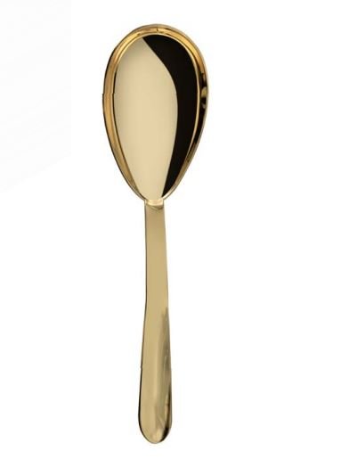 Colher para Arroz Augusta Riva Inox Revestido com Ouro 24K 26,5 cm