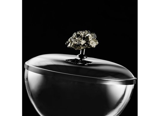 Compoteira Pedra Pirita Riva Inox 20 cm