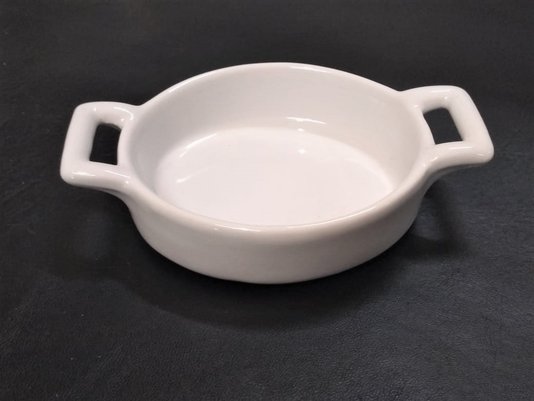 Conjunto 04 Peças Petisqueira Redonda Rojemac White 10x6,5cm