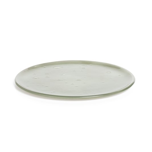 Conjunto 04 Pratos Sobremesa Em Vidro Fendi