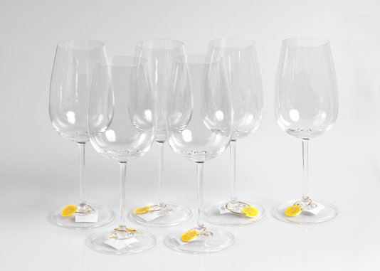 Conjunto 06 Peças Taças Cristal 380ml Infinity Strauss