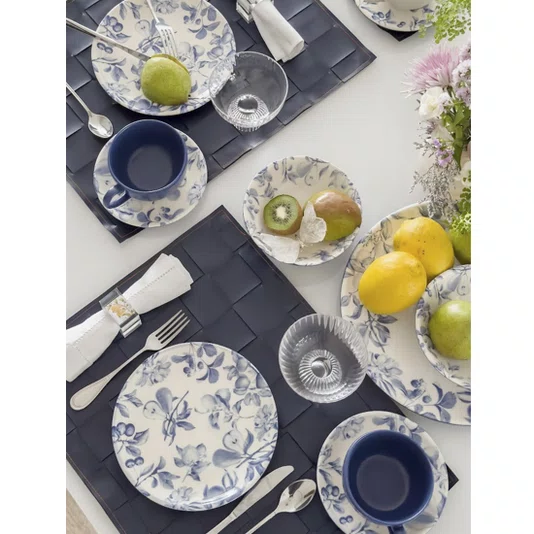Conjunto 06 Pratos de Sobremesa Coup Frutela Alleanza Cerâmica 21cm