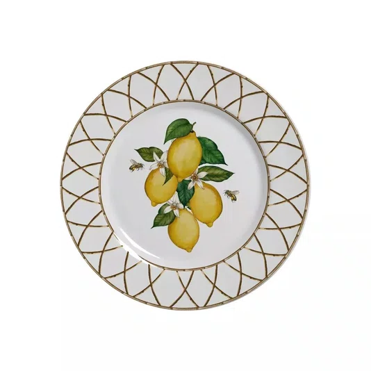 Conjunto 06 Pratos De Sobremesa Siciliano Alleanza Cerâmica