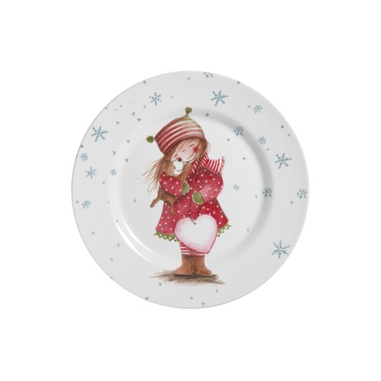 Conjunto 06 Pratos De Sobremesa Sweet Christmas Alleanza Cerâmica