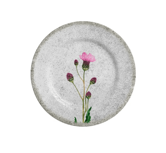 Conjunto 06 Pratos Sobremesa Cirsium Alleanza Cerâmica 