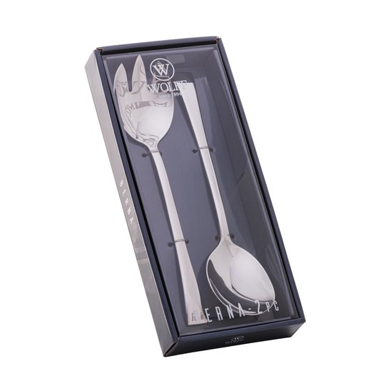 Conjunto 2 Peças Colher e Garfo Aço Inox Wolff