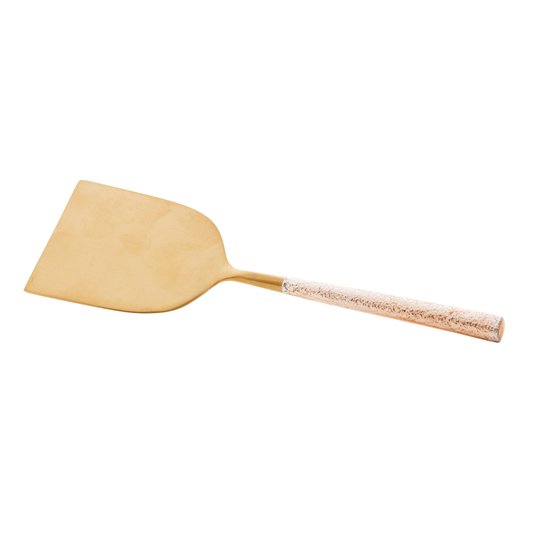 Conjunto Para Queijo 3 Peças Aço Inox Turim Wolff Dourado