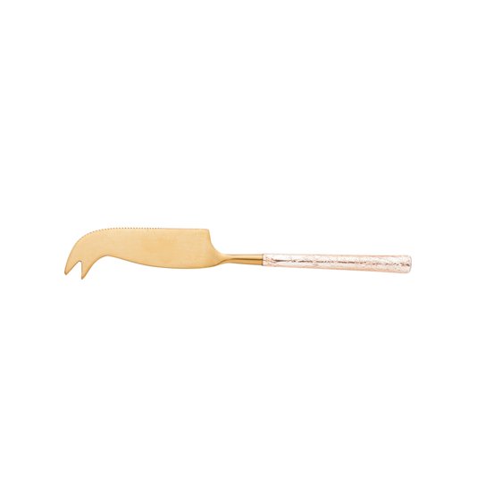 Conjunto Para Queijo 3 Peças Aço Inox Turim Wolff Dourado