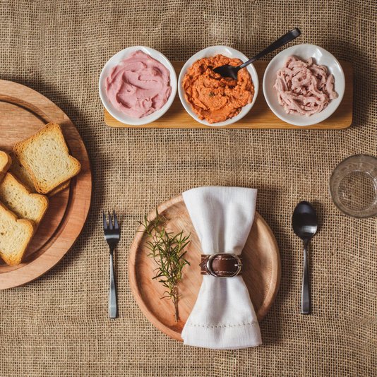 Conjunto 3 Petisqueiras De Porcelana Com Bandeja De Bambu Bon Gourmet