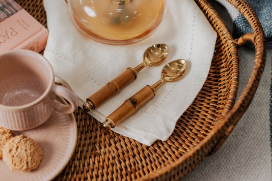 Conjunto 4 Colheres Para Café Aço Inox Rojemac Dourado