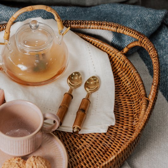 Conjunto 4 Colheres Para Café Aço Inox Rojemac Dourado