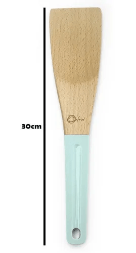 Conjunto 4 Utensilios De Madeira E Silicone Oxford Water Blue