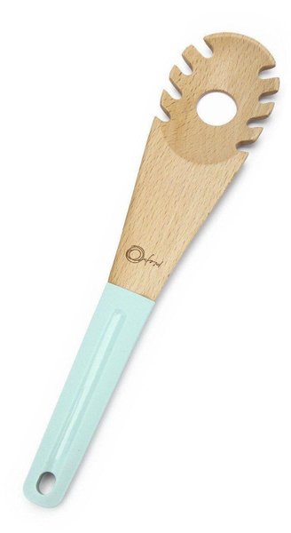 Conjunto 4 Utensilios De Madeira E Silicone Oxford Water Blue
